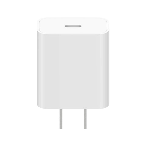 Caricabatterie da viaggio originale Xiaomi AD201 da 20 W con interfaccia singola USB-C / Type-C, versione a ricarica rapida, presa americana, 20W