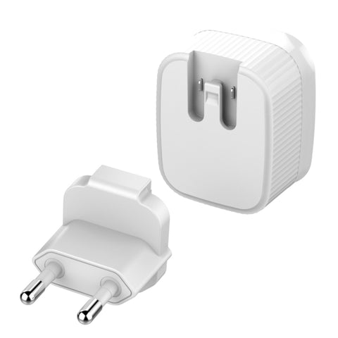 LDNIO A201 2.4A Adaptateur de chargeur de téléphone portable avec prise directe sur double test USB de voyage avec câble de données micro USB, Micro USB