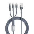 REMAX RC-070TH 1.2m 2A 3 in 1 USB to 8 Pin & USB-C / Type-C & Micro USB Charging Cable