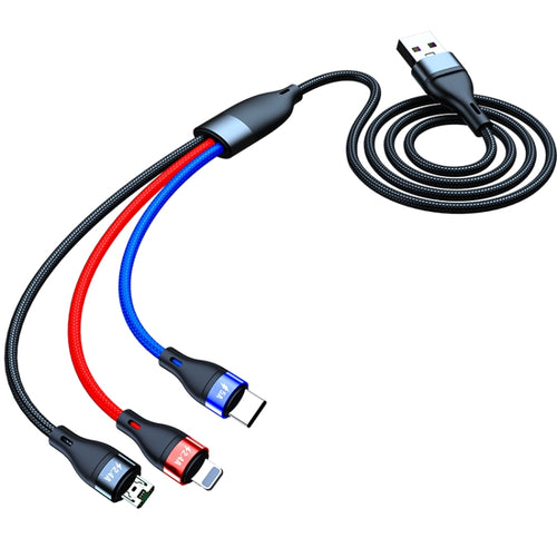 40W Fast Charging USB-C and Micro USB Data Cable 1.2m