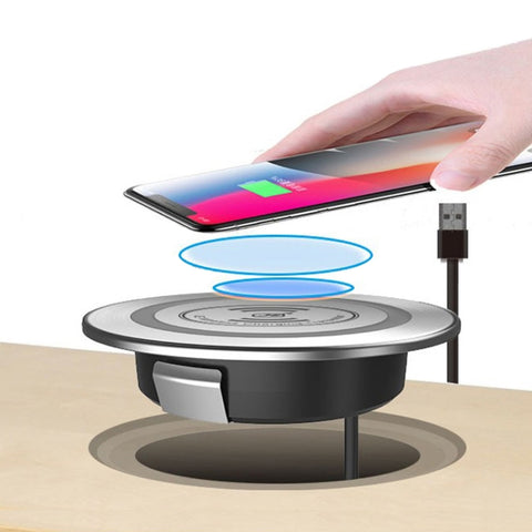 Lecteur sans fil de table intégré KP-ZMC avec support d'interface PD+USB. Longueur: 1,2 m