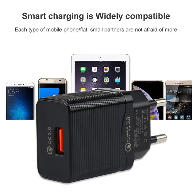 LZ-728 2-in-1 18W USB Travel Charger with 8 Pin Cable
