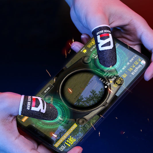 ROCK i27 Copri dito da gioco sensibile al tocco anti-sudore in fibra d'argento super conduttiva per pollice/indice