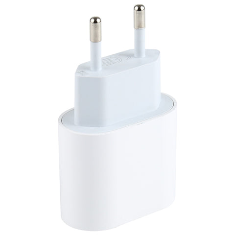 L-012 Chargeur de voyage avec interface USB-C/Type-C 2 en 1 PD de 20 W + ensemble de connecteurs de données USB-C/Type-C à 8 broches, broche européenne