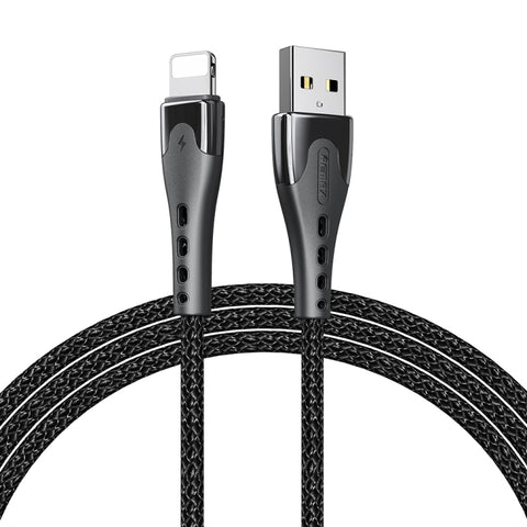 REMAX RC-150i KAWAY Serie 1m 2.4A USB à 8 broches Câble de données de vitesse rapide intégré dans la ligne d'aluminium, 8 broches
