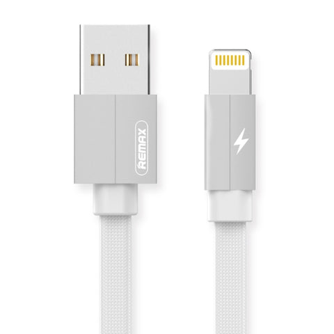 REMAX RC-094i Câble de données à prise rapide USB à 8 broches en fil d'aluminium de 2 m 2,4 A, 8 broches