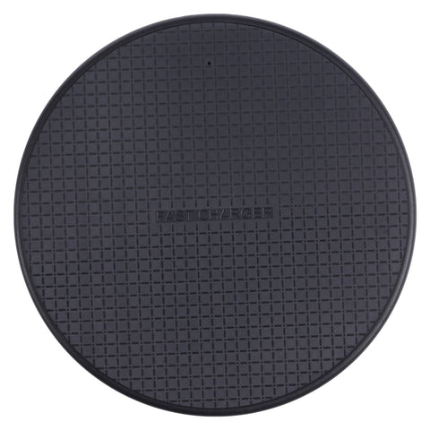 Caricabatterie wireless in plastica rotondo con motivo scozzese QI da 10 W, Plastic