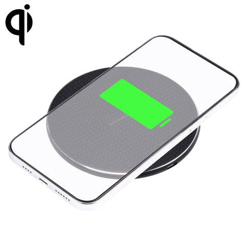 Caricabatterie rotondo sans fil en métal avec motif écossais QI de 10 W, 10W Métal