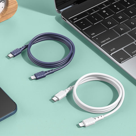 REMAX RC-068i PD 20W Type-C / USB-C à 8 broches TPE avec une grande élasticité à prise rapide, longueur : 1 m, Type-C à 8 broches