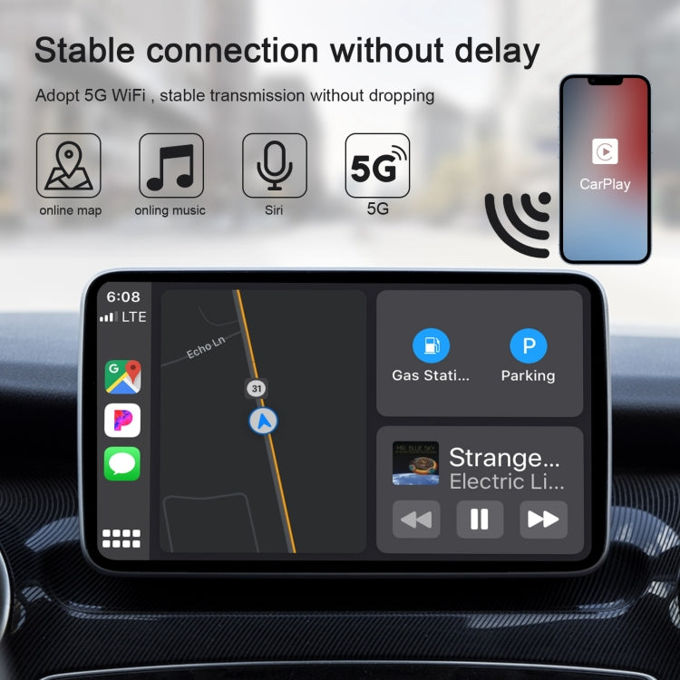 adattatore-carplay-usb-e-usb-c-per-iphone-cablato-e-wireless - immagine 3