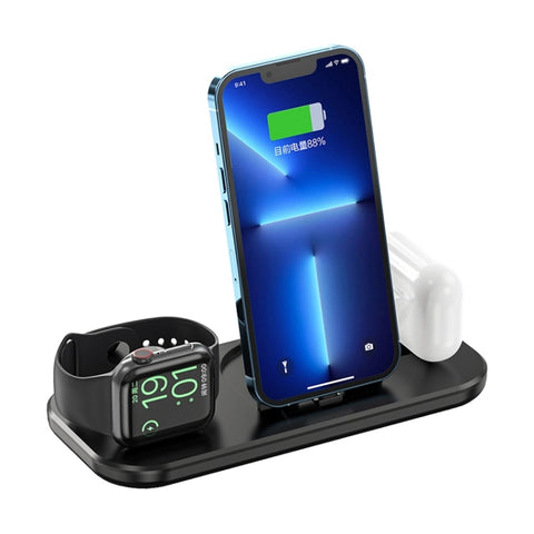 A32 Caricabatterie wireless rapido 3 in 1 per iPhone, iWatch, AirPods, A32