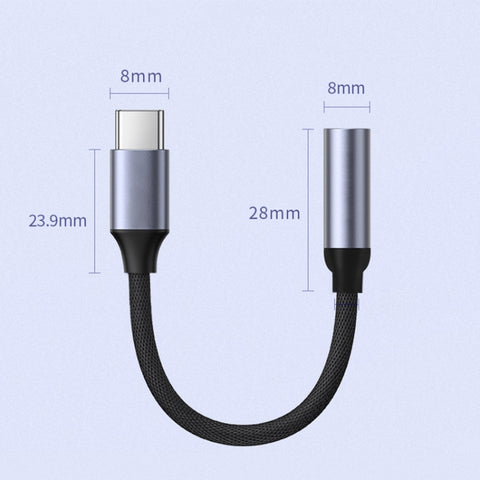 Convertitore adattatore USB-C / Type-C maschio a femmina audio da 3,5 mm, tipo audio digitale, Digital Audio Type