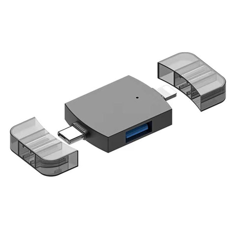USB 2.0 2 in 1 + USB 3.0 femmina a 8 pin + adattatore OTG USB-C/Type-C maschio, USB 2.0 + USB 3.0 femmina a 8 pin + USB-C / Type-C maschio
