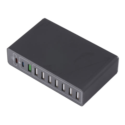 MFT-03Q Caricatore rapido intelligente USB 10 in 1 QC3.0 da 65 W, presa europea, spina EU
