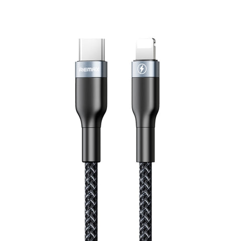 REMAX RC-009i Cavo dati di ricarica rapida USB-C/Type-C da 1 m 2,22 A a 8 pin 20 W PD, Type-C a 8 pin 20 W