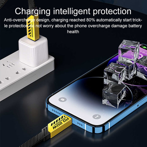 Cavo dati a ricarica rapida WK WDC-190a Mech Series 6A da USB a USB-C/Type-C, lunghezza: 1 m, USB a USB-C/Type-C