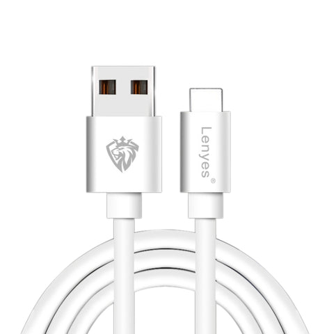 Lenyes LC701 Câble de synchronisation rapide pour données USB à 8 broches en PVC de 1,5 m 2,4 A, 1,5 m 8 broches