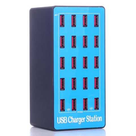 Stazione di ricarica USB intelligente multifunzione 20 in 1 da 100 W, A5+