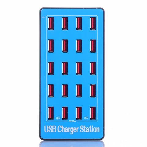 Stazione di ricarica USB intelligente multifunzione 20 in 1 da 100 W, A5+