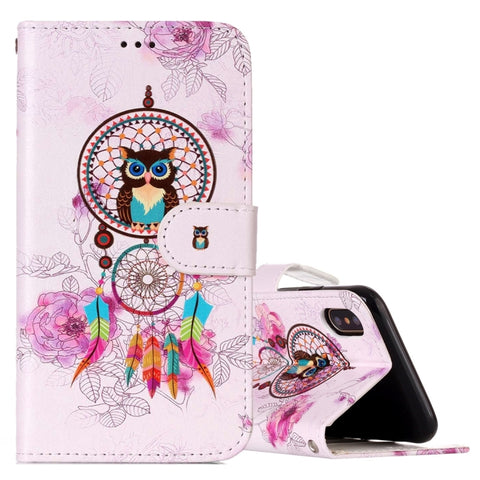 Per iPhone X / XS custodia in pelle con chiusura orizzontale con supporto, slot per carte, portafoglio e cornice per foto, For iPhone X / XS, For X