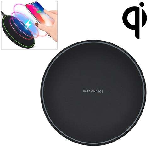 Caricabatterie wireless a ricarica normale ultrasottile KD-1 da 10 W, Normal Charging, Black, Normal Charging, White