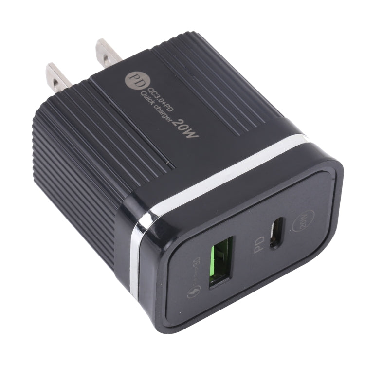 20W PD & QC3.0 USB Fast Charger for US Plug