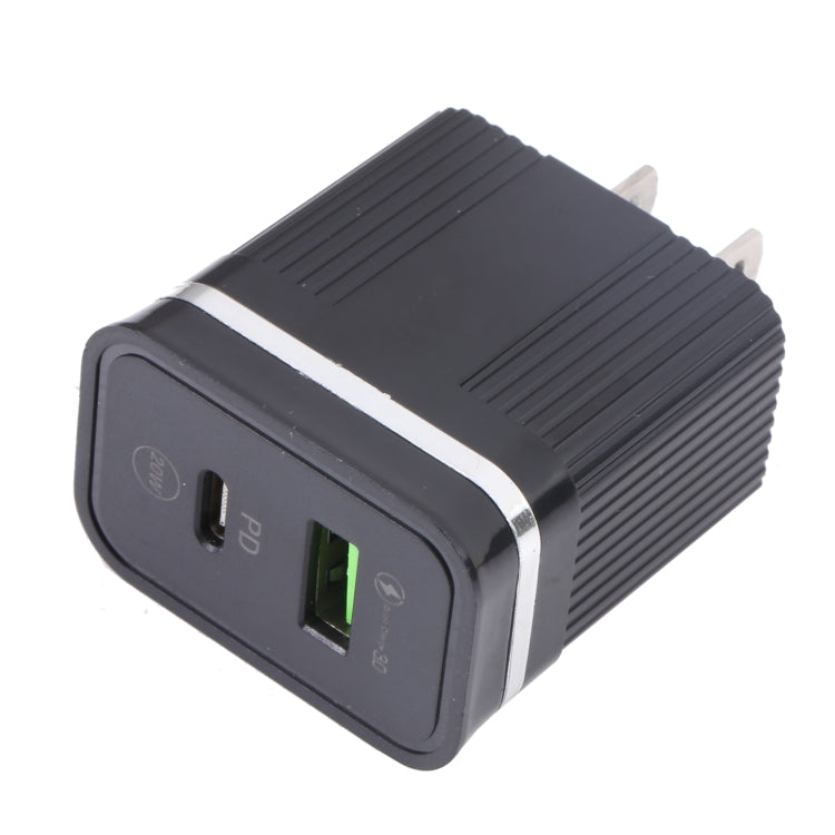 20W PD & QC3.0 USB Fast Charger for US Plug