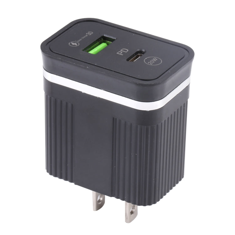 20W PD & QC3.0 USB Fast Charger for US Plug