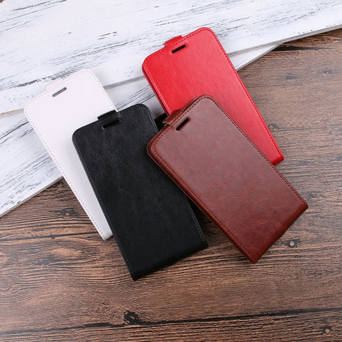 Per iPhone X / XS Custodia in pelle con vibrazione verticale Crazy Horse Texture con slot per schede e cornice per foto, For iPhone X, For iPhone X / XS