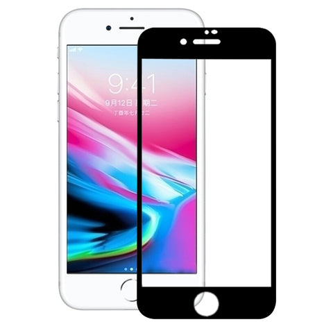 Per iPhone 8 Plus 0,26 mm 9H Durezza superficiale 3D Pellicola per schermo in vetro temperato a schermo intero antideflagrante in fibra di carbonio con bordi morbidi, iPhone 8 Plus(Carbon Fiber)