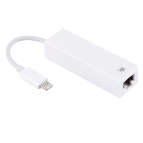 NK107A1 Adaptateur réseau LAN Ethernet à 8 broches vers RJ45 par série iPhone / iPad, longueur totale: 16 cm