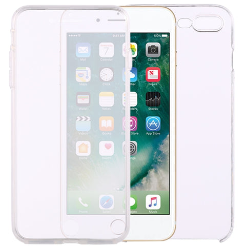Custodia in PC + TPU trasparente ultrasottile fronte-retro da 0,75 mm per iPhone 8 Plus e 7 Plus, For 8 Plus & 7 Plus