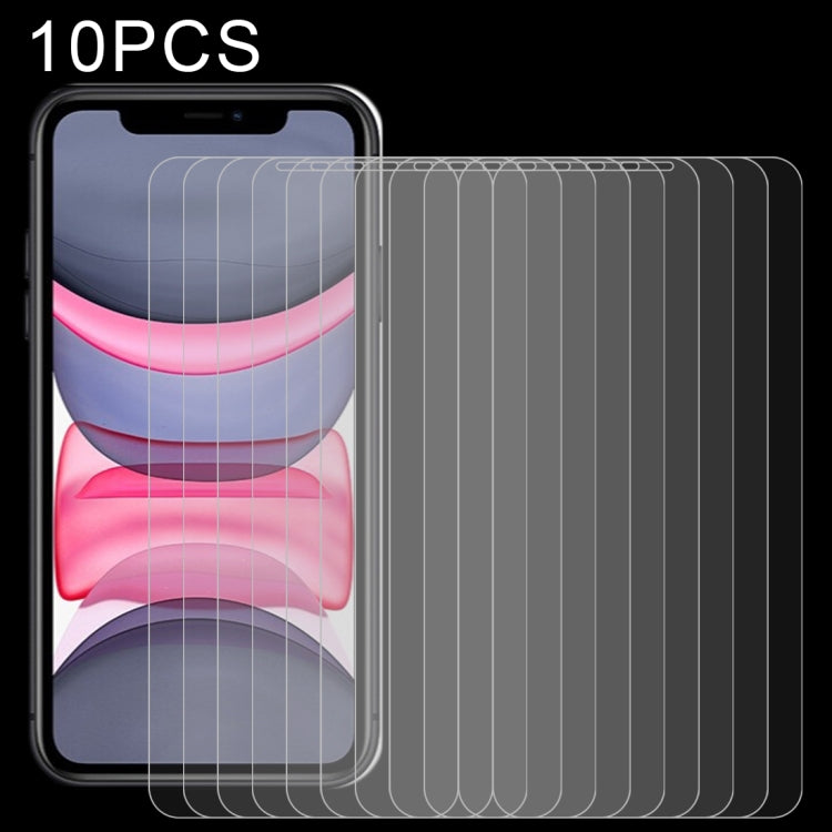 iPhone 11/XR 10-Pack 0.26mm 9H Tempered Glass Screen