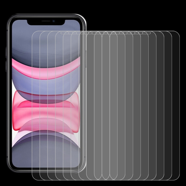 iPhone 11/XR 10-Pack 0.26mm 9H Tempered Glass Screen