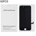 50 PCS White Cardboard Packaging Boxes for iPhone 8 Plus &