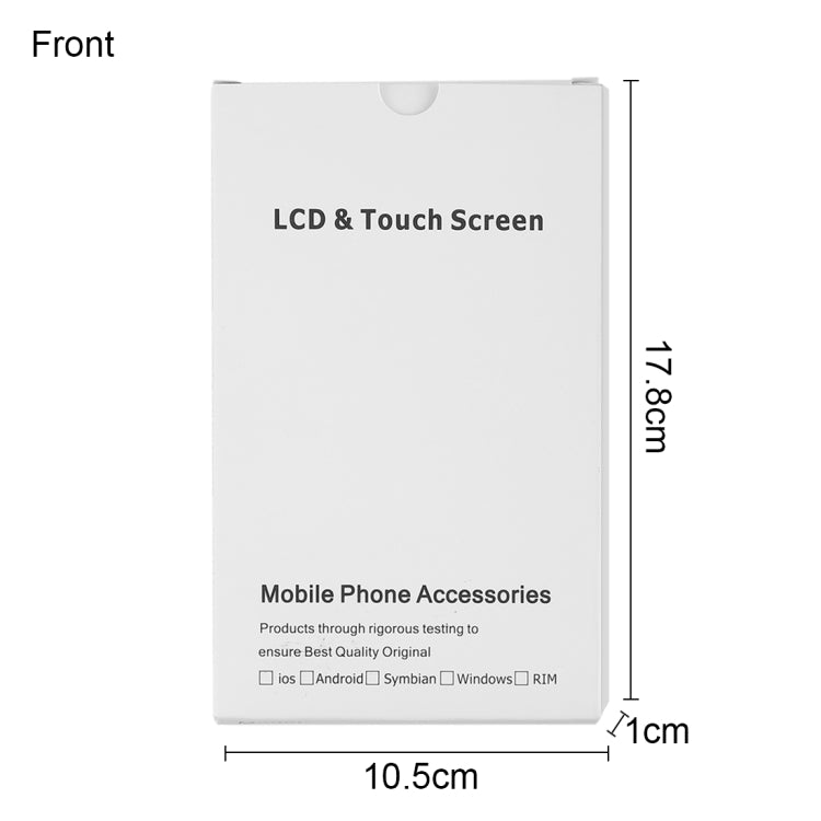 50 PCS White Cardboard Packaging Boxes for iPhone 8 Plus &