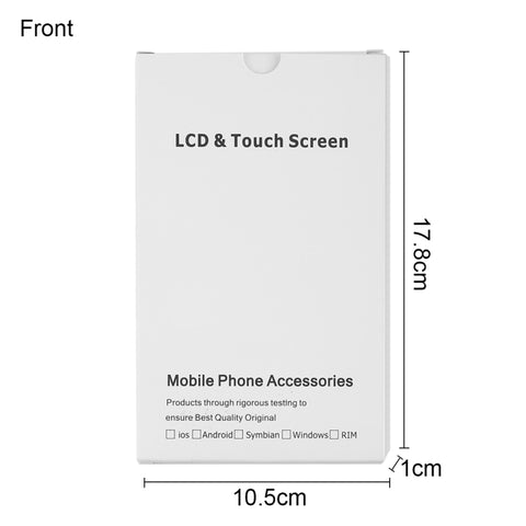 Boîte d'emballage blanche en carton de 50 pièces pour écran LCD et numérique iPhone 8 Plus / 7 Plus assemblage complet, i8 Plus / i7 Plus Boîte d'emballage