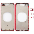 Transparent Battery Back Cover with Camera Lens Frame & SIM Card Tray & Side Keys for iPhone 8 Plus, For iPhone 8 Plus (Transparent Back)               ...