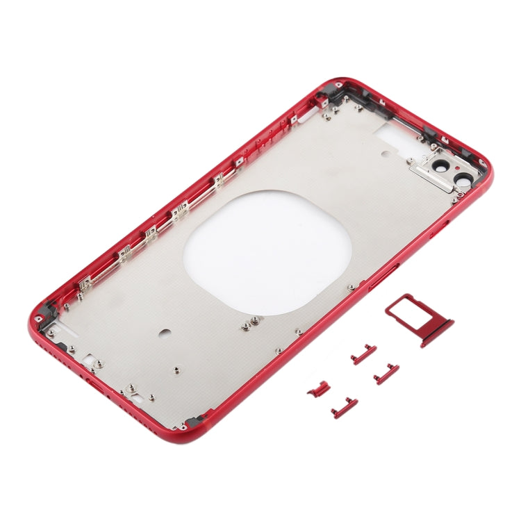 Transparent Battery Back Cover with Camera Lens Frame & SIM Card Tray & Side Keys for iPhone 8 Plus, For iPhone 8 Plus (Transparent Back)               ...