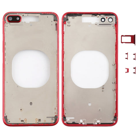 Cover posteriore trasparente per iPhone 8 Plus con protezione per