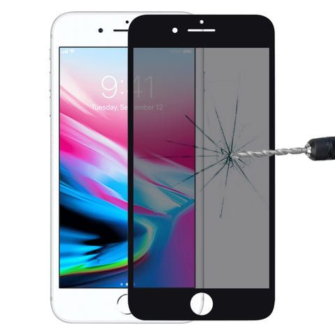 Pellicola in vetro temperato anti-peep 9H 6D per iPhone 7 Plus, Per iPhone 7 Plus(Nero), Per iPhone 7 Plus(Bianco)