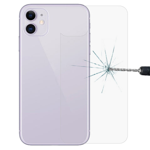 Per iPhone 11 9H 2.5D Pellicola posteriore in vetro temperato trasparente per metà schermo per telefono cellulare, For iPhone 11 (1 PC)