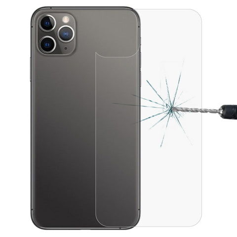 Per iPhone 11 Pro Max 9H 2.5D Pellicola posteriore in vetro temperato trasparente per telefono cellulare a metà schermo, Per iPhone 11 Pro Max (1 PC)