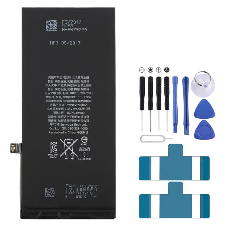 2691mAh Li-ion Battery for iPhone 8 Plus Replacement