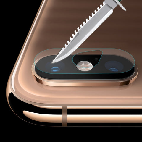 Per iPhone XS Max 2 pezzi ENKAY Hat-Prince 0.2mm 9H 2.15D Pellicola in vetro temperato per fotocamera obiettivo posteriore, iPhone XS Max
