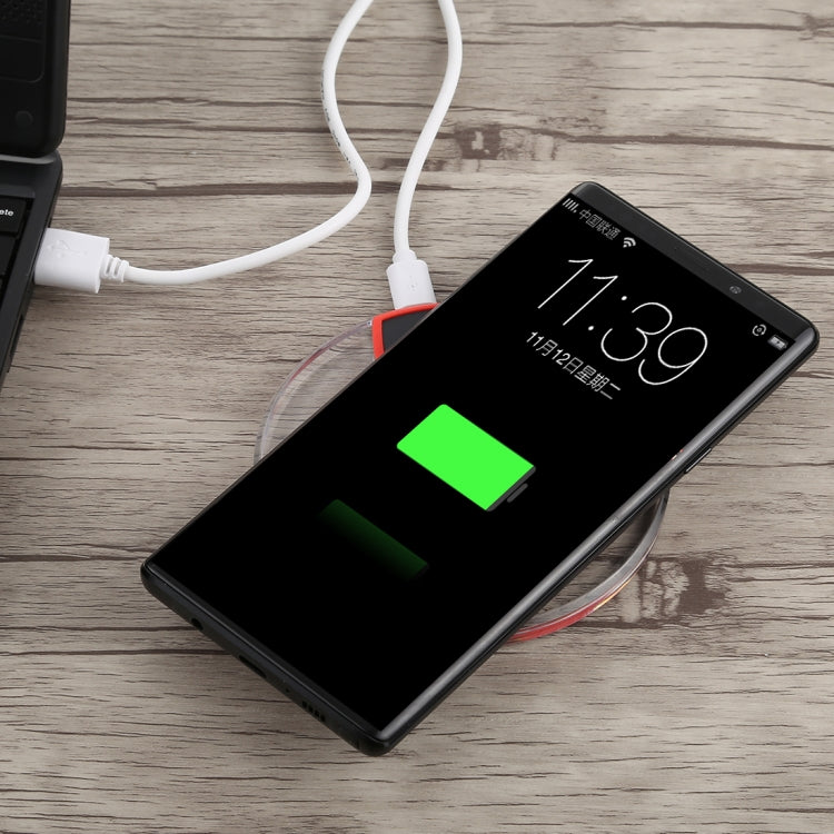 Ultra-Thin Wireless Charger Qi Standard with Indicator Light