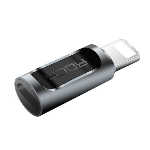 ROCK 2.1A Adaptateur pour convertisseur d'oreillette audio portable USB-C/Type-C à 8 broches