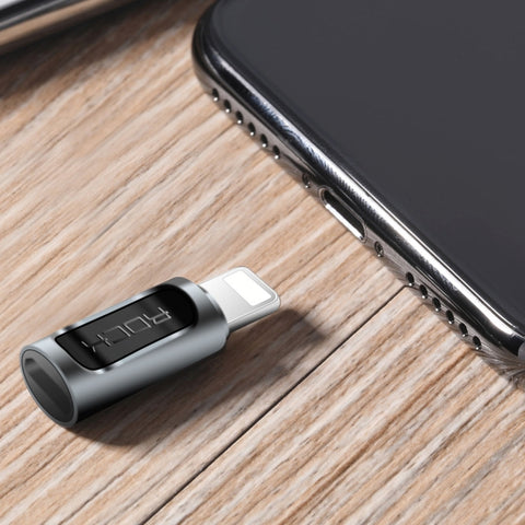 ROCK 2.1A Adaptateur pour convertisseur d'oreillette audio portable USB-C/Type-C à 8 broches