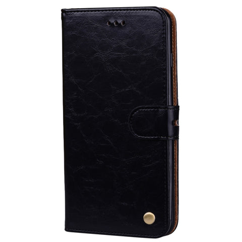 Pour iPhone 8 Plus et 7 Plus Étui en peau avec lame orizzontale avec texture en céramique de style business avec support, emplacement pour carte et portafoglio, Pour 8P et 7P, Pour iPhone 8P et 7P