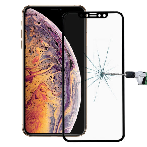 Per iPhone 11 Pro Max / XS Max ENKAY Hat-Prince 0,2 mm 9H Pellicola in vetro temperato a schermo intero 3D in fibra di carbonio, For XS Max (3D)